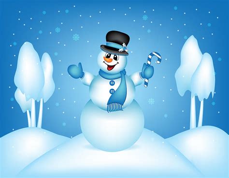 Blue Snowman Christmas Greeting Card Digital Art by Serena King - Fine ...