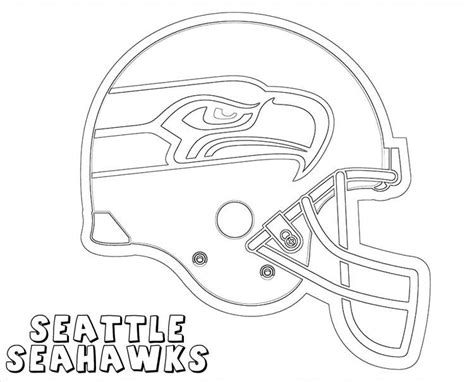 Seattle Seahawks Helmet Coloring Pages | Seattle seahawks, Seahawks, Seahawks helmet