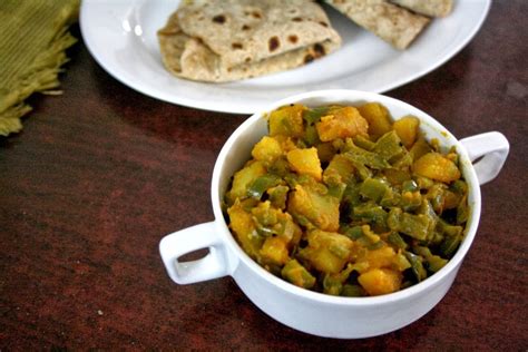 Capsicum Aloo Sabzi | Capsicum Potato Curry ~ Side Dish for Roti