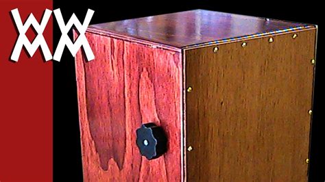 Make a cajon drum with adjustable snare - YouTube