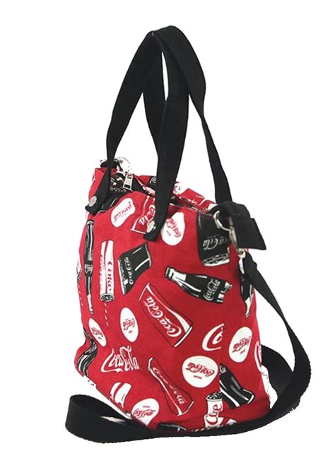 Canvas Coca Cola Coke Soda Cross body Shoulder Bag Handbag Purse ...