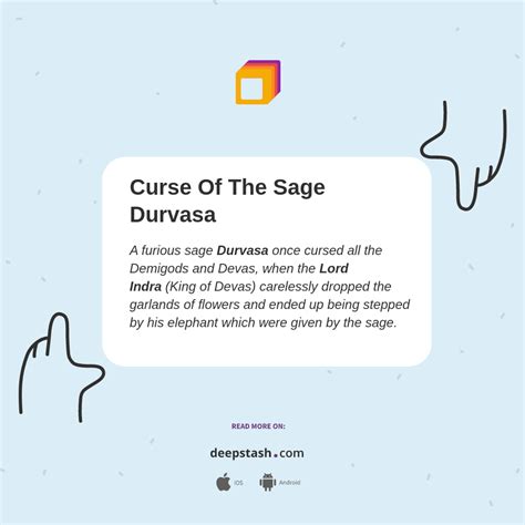 Curse Of The Sage Durvasa - Deepstash