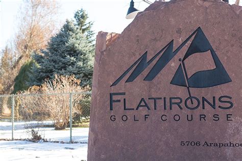 Play a round of golf at Flatirons Golf Course! | Arapahoe, Flat iron, Boulder creek