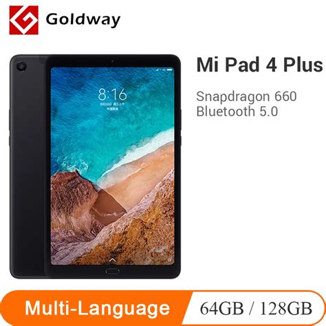 Original Xiaomi Mi Pad 4 Plus 64GB/128GB Tablets 4 Snapdragon 660 AIE ...