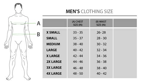 SIZING – Apex Custom Clothing UAE