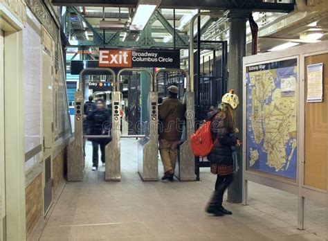 Columbus Circle Subway Station, New York City Editorial Image - Image of circle, transit: 23497195