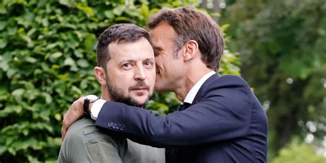 Zelensky's face after meeting Macron has become an instant meme | indy100