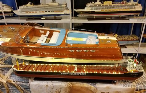 Canada Steamship Lines Niagara Handcrafted Wooden Ship Model With Lights 47" - Quality Model Ships