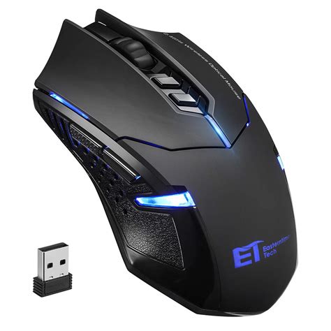 Wireless 2400 DPI Gaming Mouse with Unique Silent Click,2 Side Buttons,7-Button 619125662644 | eBay