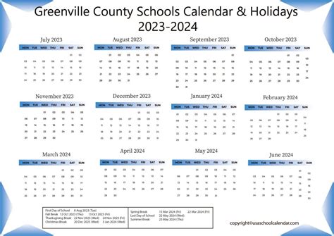 Greenville County School Calendar 2024-25ar 2024 25 - alica geraldine