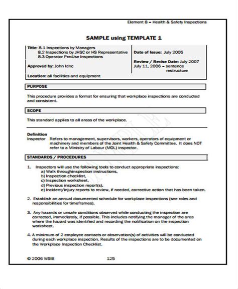 Annual Health And Safety Report Template (1) - TEMPLATES EXAMPLE ...