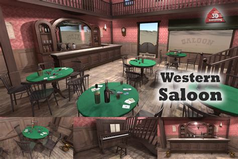 Western Saloon Interior | 3D Interior | Unity Asset Store