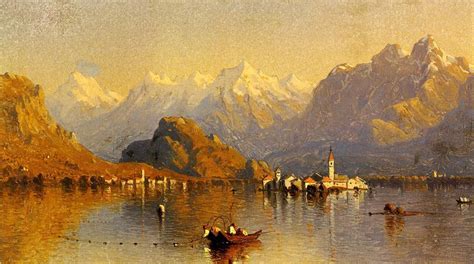 Sanford Robinson Gifford - Lac Majeur | Landscape paintings, Hudson river school, Landscape artist