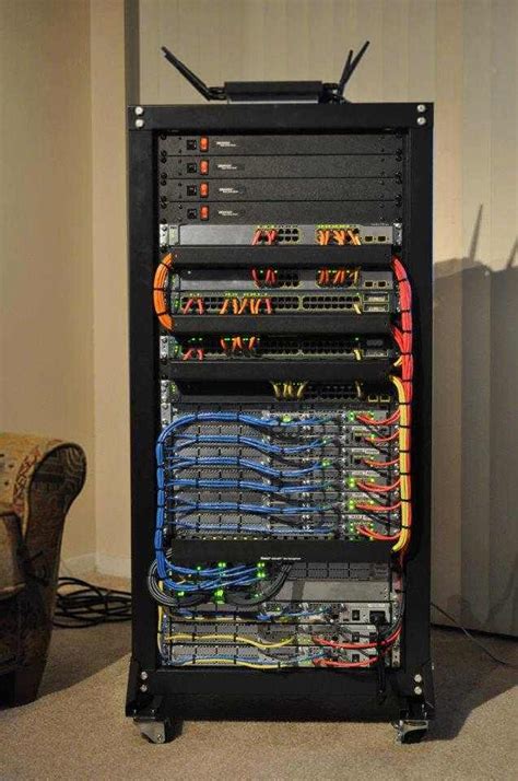 Someone's home lab. found on cisco's facebook page. | Home lab, Server ...