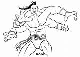 Mortal Kombat Goro Cyrax Colouring Desenho Bratz Kitana Kratos  sketch template