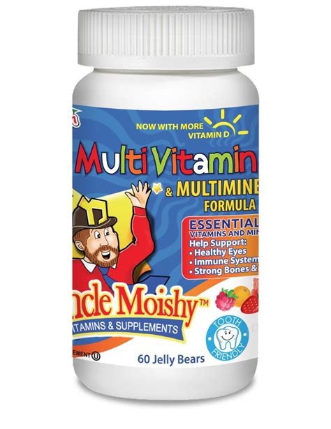 Uncle Moishy Vitamins: Multivitamin & Mineral Complete No Iron ...