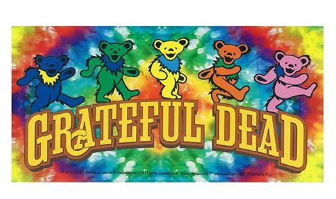 Grateful Dead - Dancing Bears Tie Dye Sticker