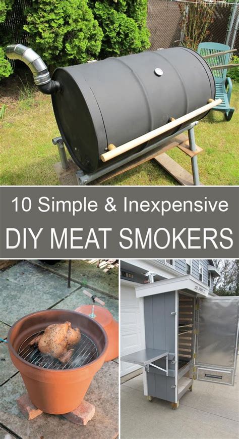 10 Simple and Inexpensive DIY Meat Smokers | Diy smoker, Meat smoker, Homemade smoker plans