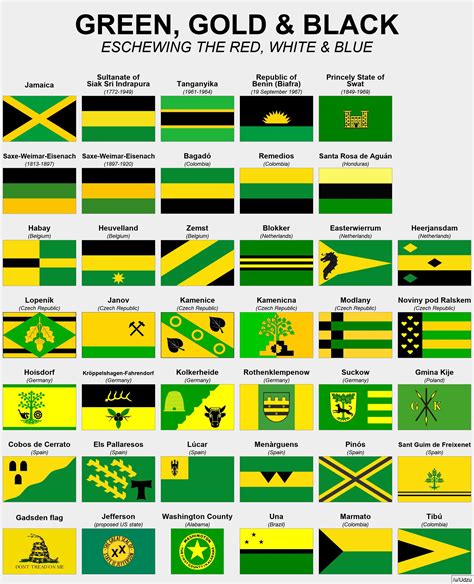 Countries With Green Yellow And Black Flags - Printable Form, Templates ...