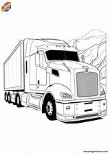 10  Printable Semi Truck Coloring Pages sketch template