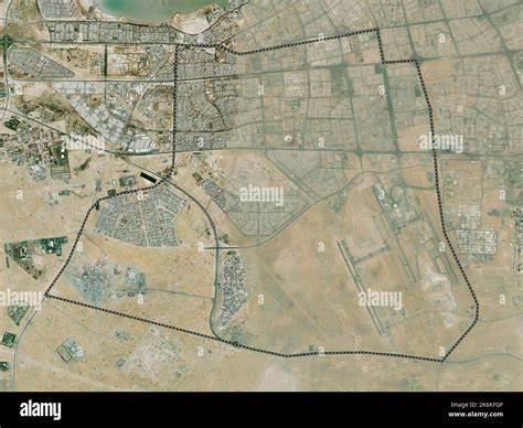 Al Farwaniyah, province of Kuwait. High resolution satellite map Stock Photo - Alamy