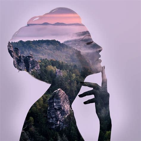 Double Exposure Portraits on Behance