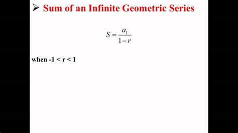 Infinite Geometric Series - YouTube