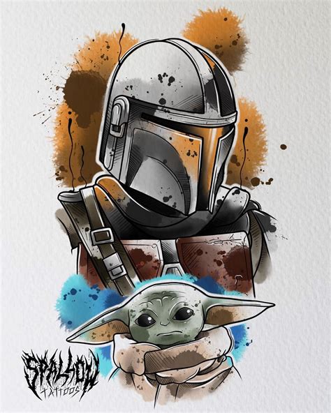 Cartoon Mandalorian Helmet Drawing - ezildaricci