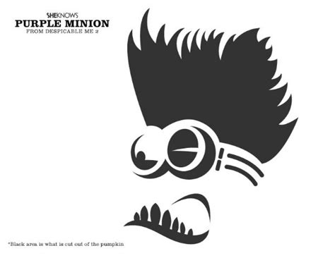 Minion pumpkin printable - chickqery