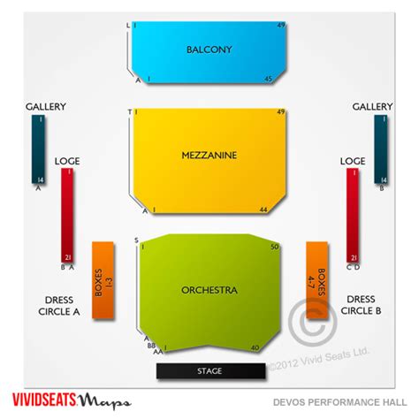 DeVos Performance Hall Seating Chart | Vivid Seats