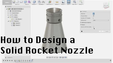 How to Design A Solid Rocket Nozzle - YouTube