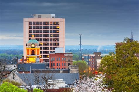 Premium Photo | Macon georgia usa downtown cityscape