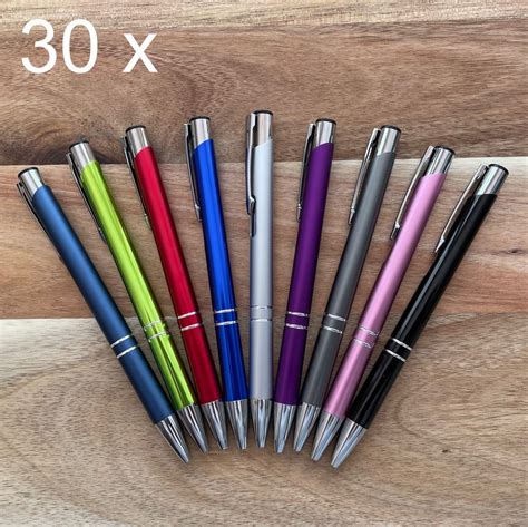 30 X Engraved Metal Pens Teachers Gifts Christmas Gifts Personalised ...