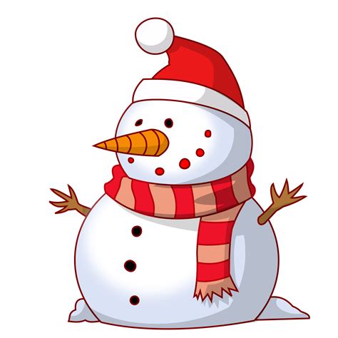 Happy Snowman Vector Clipart image - Free stock photo - Public Domain photo - CC0 Images