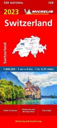 Switzerland 2023 - Michelin National Map 729 by Michelin