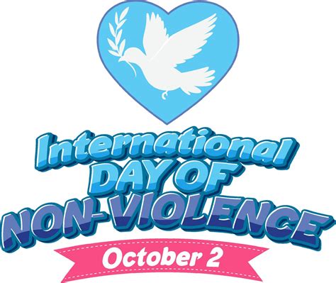 International day of non violence poster 9377071 Vector Art at Vecteezy