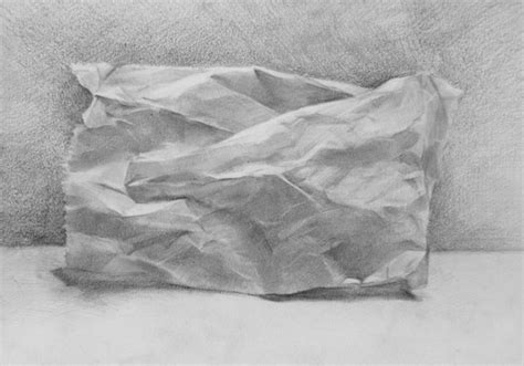 Simple Sketch Crumpled Paper Drawing Sketch drawing crumpled paper 3d ...