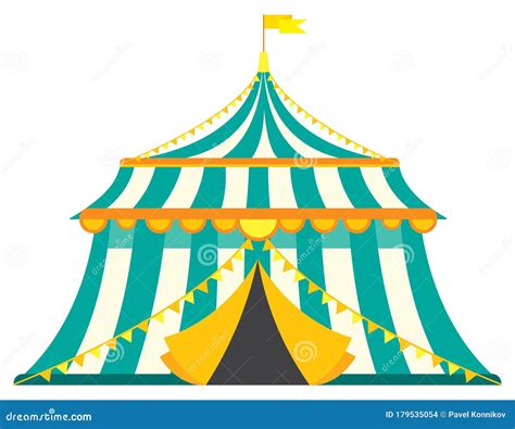 Circus Tent Transparent Background Image Vector Illustration ...