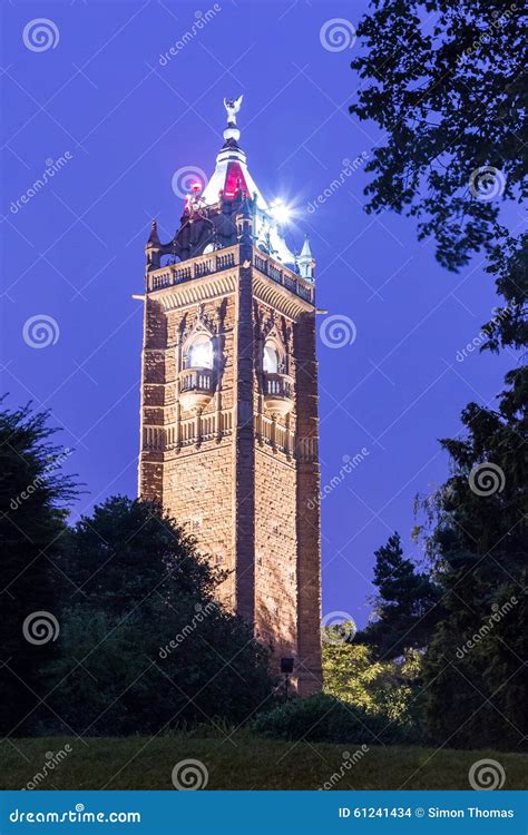 Cabot Tower stock photo. Image of night, cabot, bristol - 61241434