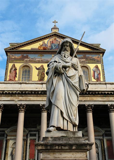 Front of the Basilica of Saint Paul Outside the Walls Cesky Krumlov ...