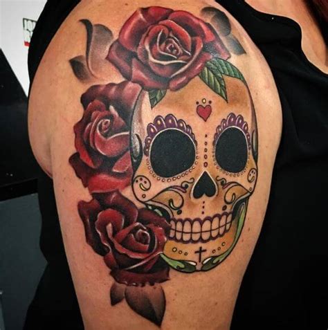 280+ Best Sugar Skull Tattoo Designs With Meanings (2020) Día de los ...