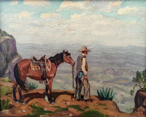 Fred Darge - Cowboy Canyon - #1022 | Texas Art | Vintage Texas Paintings