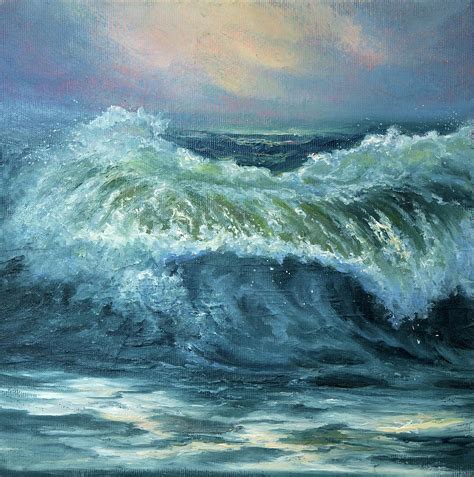 Waves during storm Painting by Boyan Dimitrov - Pixels