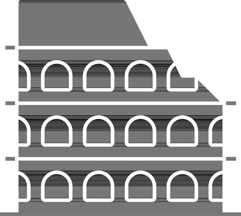 black and white Colosseum Icon In Flat Style. 24471847 Vector Art at Vecteezy