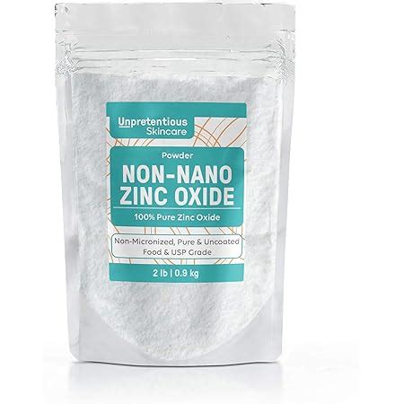 Amazon.com: Non-Nano Zinc Oxide by Unpretentious, 1 lb, Pure & Uncoated ...