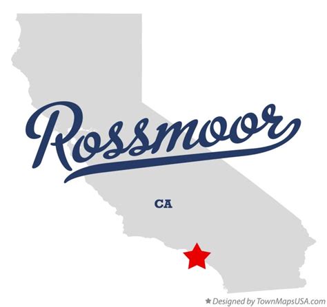 Map of Rossmoor, CA, California