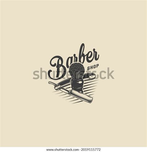 Barber Logo Black White Vector Vintage Stock Vector (Royalty Free) 2019115772 | Shutterstock