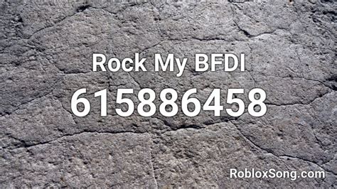 Rock My BFDI Roblox ID - Roblox music codes