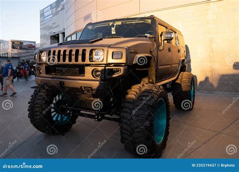 Monster Hummer H2 Showcased at the SEMA Show Editorial Photography - Image of build, automobile ...