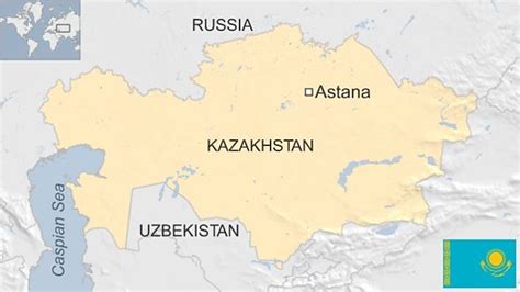 Map Of Russia And Kazakhstan - Almire Marcelia